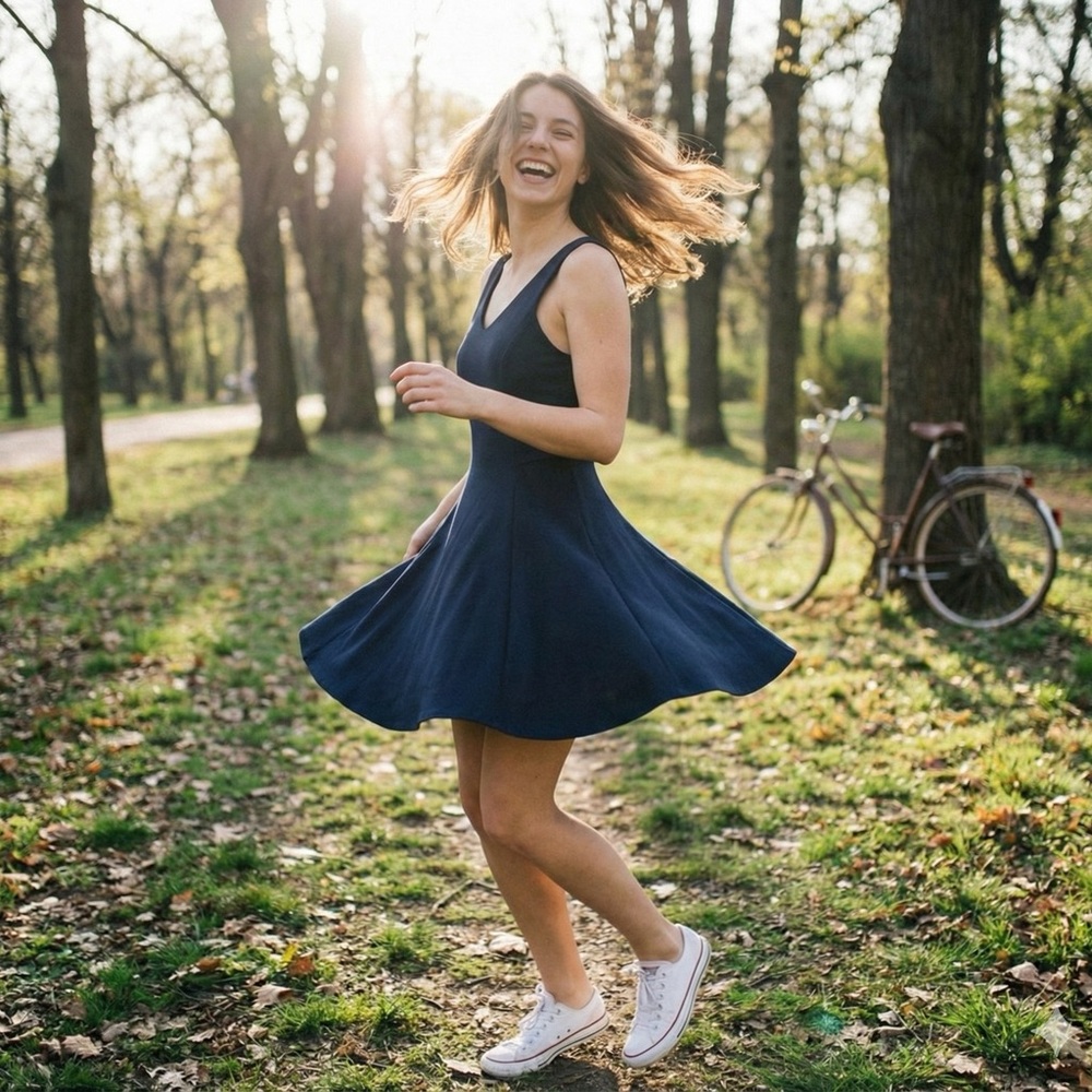 Zara Navy Blue Mini Dress
